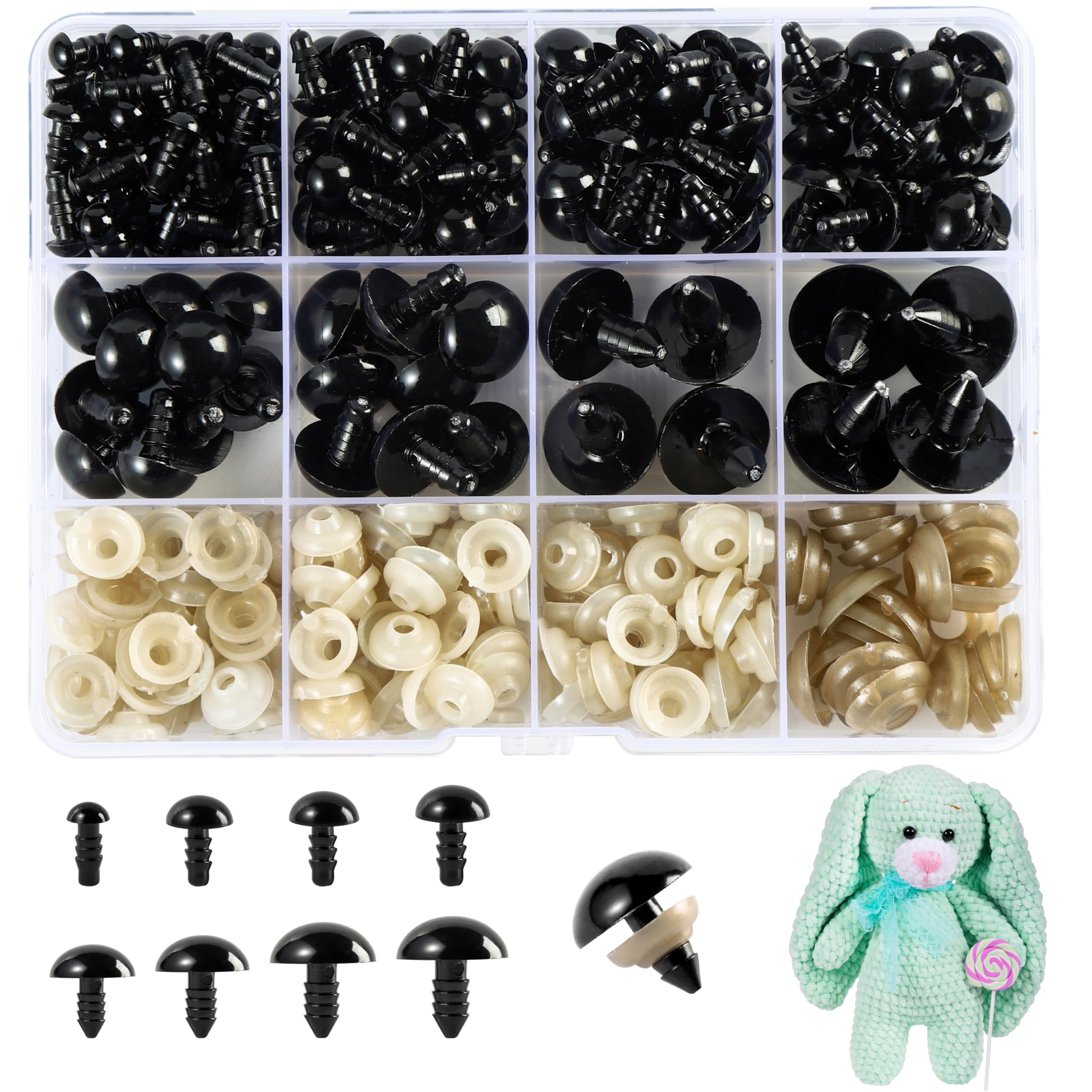 アクセサリー tolucky198553 Amazon.com: XKDOUS 6-18 mm, 8 Sizes Safety Eyes for Crocheting